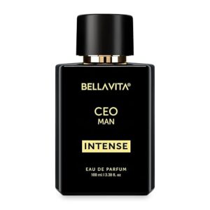 Bella Vita Luxury CEO Men Intense Long Lasting Perfume for Man | EDP 100ml | Bergamot, Lavender & Orchid | Citrus, Woody and Musky Premium Fragrance Scent
