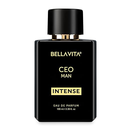 Bella Vita Luxury CEO Men Intense Long Lasting Perfume for Man | EDP 100ml | Bergamot, Lavender & Orchid | Citrus, Woody and Musky Premium Fragrance Scent