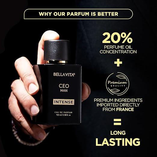 Bella Vita Luxury CEO Men Intense Long Lasting Perfume for Man | EDP 100ml | Bergamot, Lavender & Orchid | Citrus, Woody and Musky Premium Fragrance Scent - Image 2
